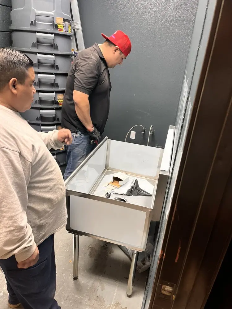 Commercial plumbing and sink installation in Century South